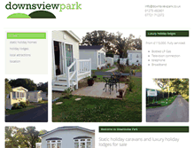 Tablet Screenshot of downsviewpark.co.uk